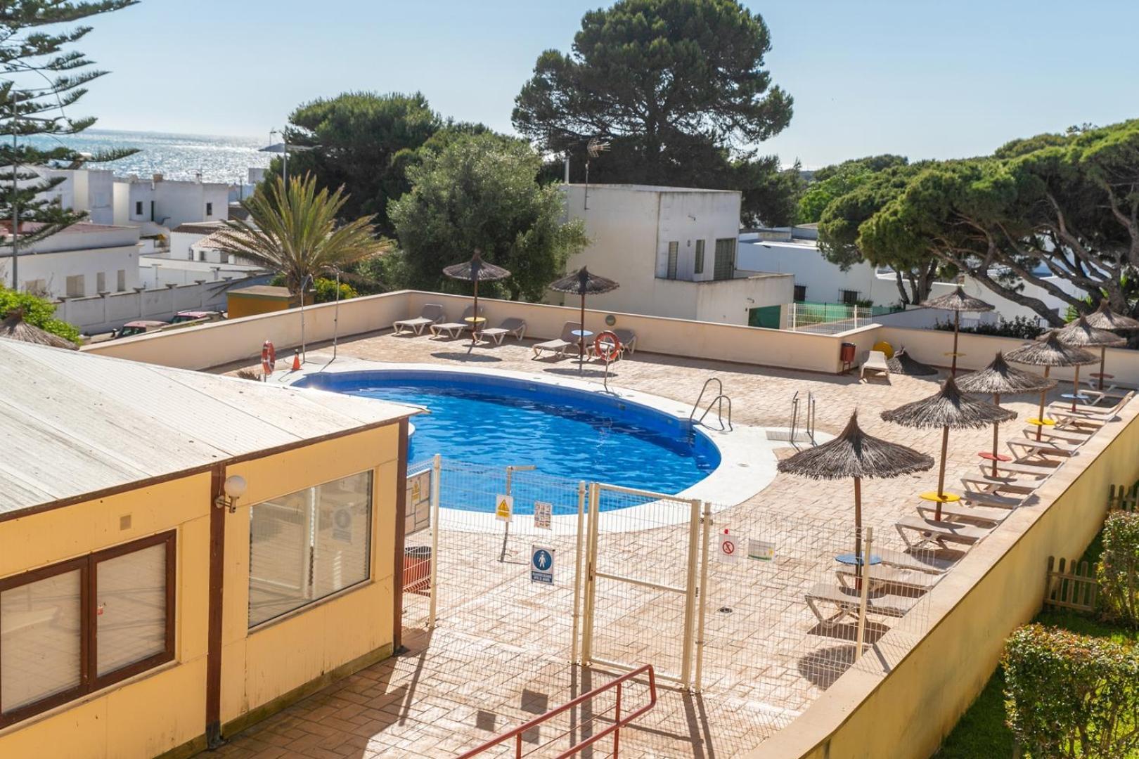 Apartamento Sereno 3 - Piscina, Garaje, Terraza Y Playa Los Canos De Meca Kültér fotó